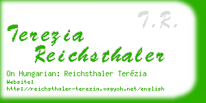 terezia reichsthaler business card